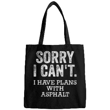 Discover Funny Asphalt Worker Quote Street Paver Bags