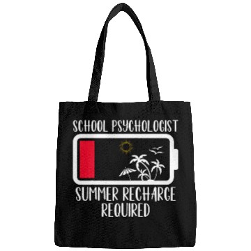 Discover School Psychologist Summer Recharge Required Psych Teacher Bags