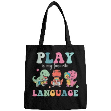 Discover Speech Therapy Speech Language Pathologist SLP Dinosaur Bags