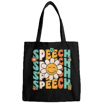 Discover Speech Therapy Retro Speech Language Pathologist Therapist 5 Bags