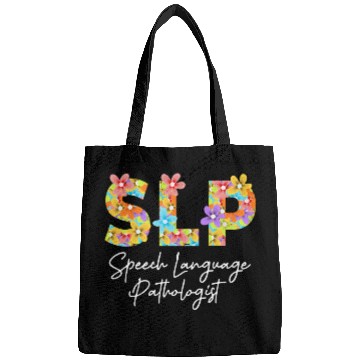 Discover Speech Therapy Speech Language Pathologist Cute Floral Bags