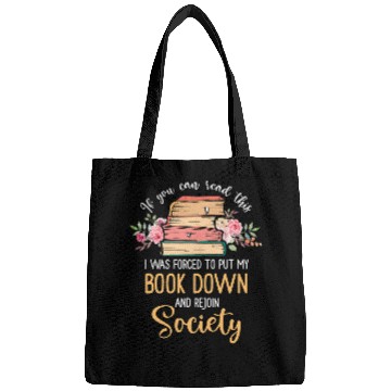 Discover forcesd to put my Book Down and Rejoin Society Bags