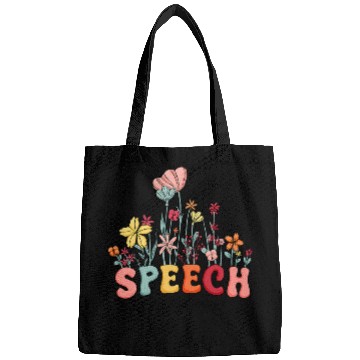 Discover Speech Therapy Speech Language Pathologist Therapist Floral Bags