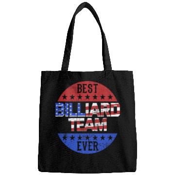 Discover Billiard Team Player Independence Day Patriotic USA Flag Bags