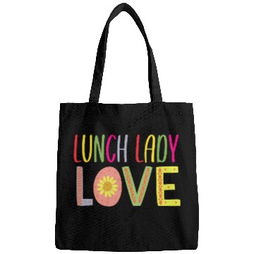 Discover School Lunch Lady Cute Love Cafeteria Worker Novelty Design Bags