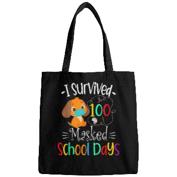 Discover I Survived 100 Masked School Days Teacher Student Gift 2 Bags