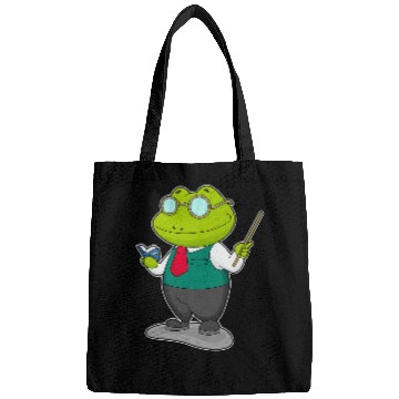 Discover Frog Teacher Glasses Book Bags