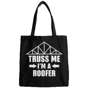 Discover Roofer handyman carpenter construction worker building 1 Bags