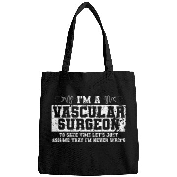 Discover Vascular Surgeon Apparel Funny Novelty Surgeons Design 7 Bags