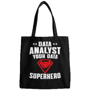 Discover Great Data Analyst Superhero Outfit Data Analysis Humor Bags
