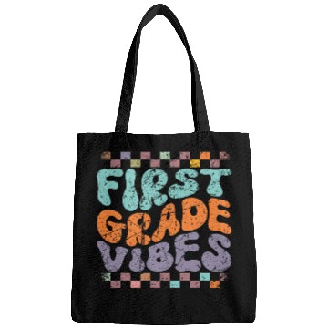 Discover First Grade Vibes BacktoSchool Academic Teacher Student 5 Bags