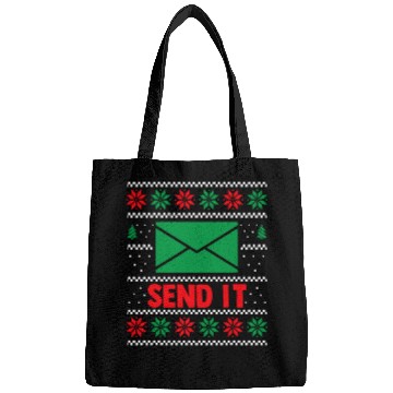 Discover Send It Mail Carrier Postal Worker Mailman xmass Christmas Bags