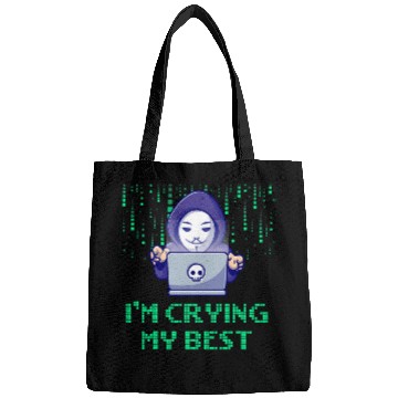 Discover Im Crying My Inspirational Computer Programming Bags