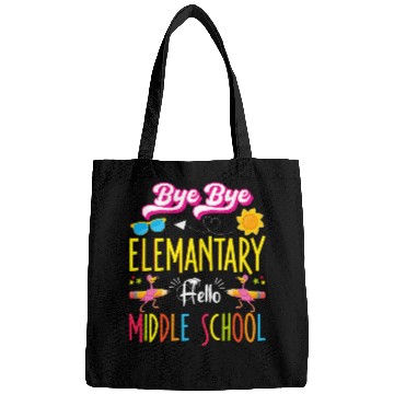 Discover Flamingo Back to School Bye Elementary Hello Middle School Bags