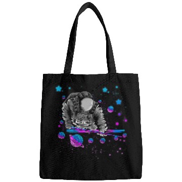 Discover Astronomy Galaxy Billiard Player Astronaut Pool Player Star Bags