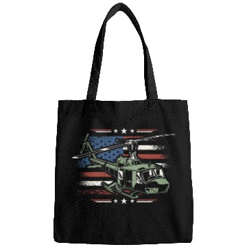 Discover USA Helicopter Pilots Fly Helicopter American Flag Bags