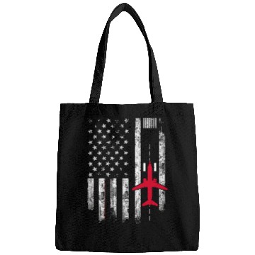 Discover US Flag Airport Runway Airplane Pilot Bags