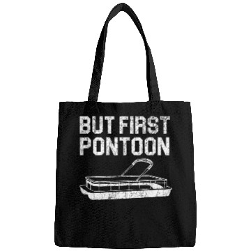 Discover But First Pontoon Boat Captain Boating Cruise Lake 2 Bags