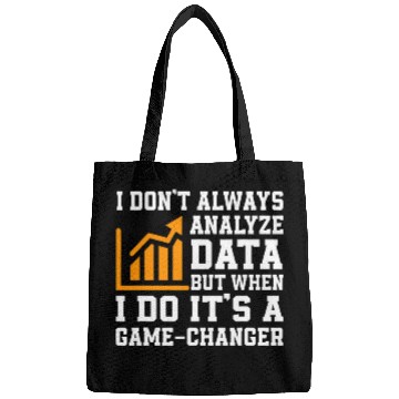 Discover Funny Data Analyst Saying Outfit Data Analysis Humor Bags