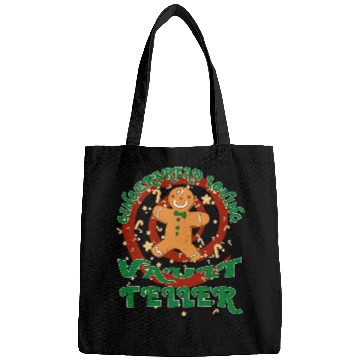 Discover Vault Teller Job Gingerbread Funny xmass Bags