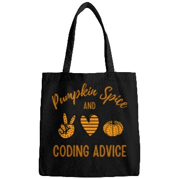 Discover Pumpkin Spice and Coder Advice Programmer Fall Halloween 1 Bags