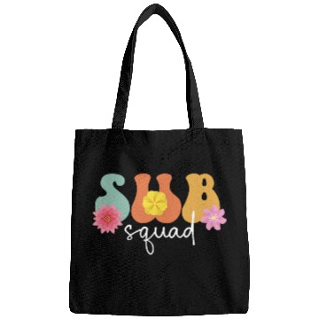 Discover Sub Squad Substitute Teacher Crew Sub Teacher Team 1 Bags