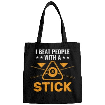 Discover Funny Billard 8 Ball Humor Pool Player Bags