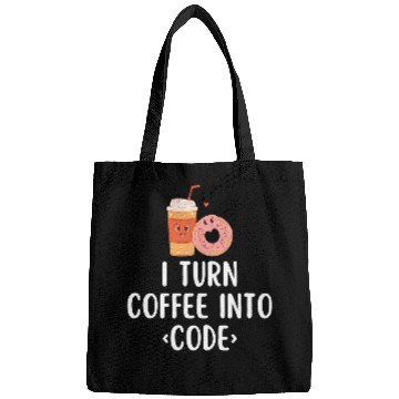 Discover Web Developer Website Programmer Coder Coffee Lover Bags