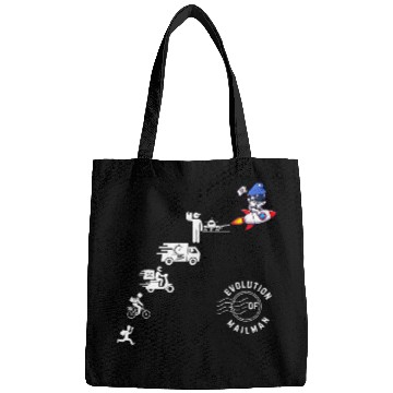 Discover Funny Evolution Of Mailman Postman for Mail Carrier Workers 1 Bags