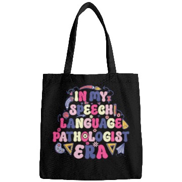Discover SLP Groovy Speech Language Pathologist Era Speech Therapist Bags
