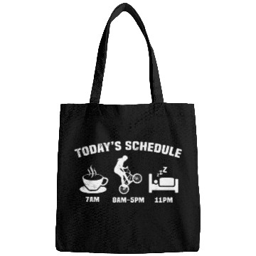 Discover Bmx biker funny todays schedule theme female version Bags