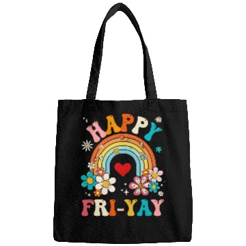 Discover Groovy Happy FriYay Friday Lovers Fun Teacher Bags