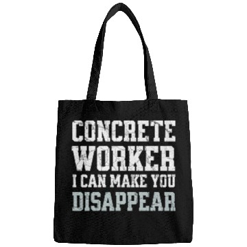 Discover Funny Concrete asphalt Cement worker 2 Bags