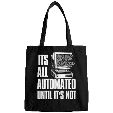 Discover Funny Coder Software Engineer Programmer Rpa Developer Bags
