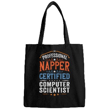Discover Funny Data Programmer Retro Certified Computer Scientist Bags