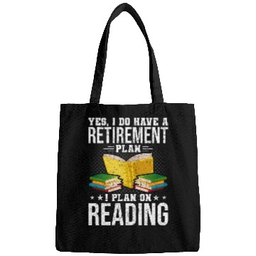 Discover I Plan On Reading Funny Book Lovers Retirement Lovers Bags