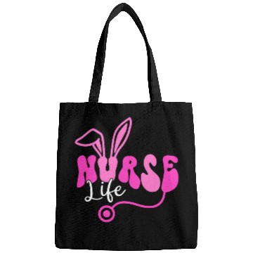 Discover Happy Easter Day nurses Life Stethoscope Nursing Easter Bunny Bags