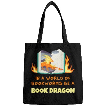Discover Book Dragon Design Librarian Book Lovers 1 Bags