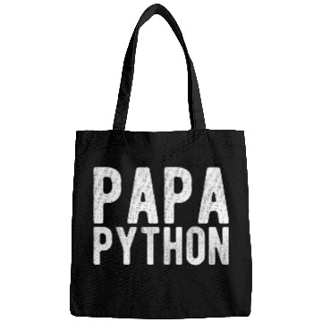 Discover Papa Python Programmer Bags