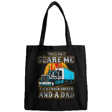 Discover Mens Truck Driver Trucker Dad Father Funny Bags
