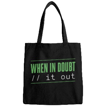 Discover When In Doubt Computer Programmer Coding Bags