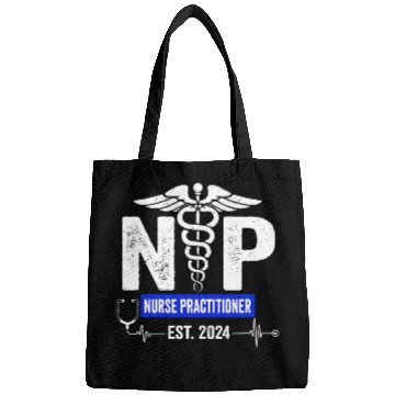 Discover nurses Practitioner Est 2024 Gift Graduation Grad Students Bags