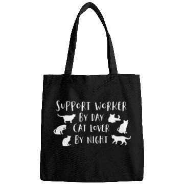 Discover Support Worker Cat Lover Bags