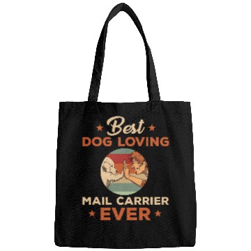 Discover Funny Dog Lover Mail Carrier Saying Postman Dogs Lovers Bags