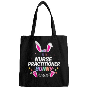 Discover Im The nurses Practitioner Bunny Easter Day Rabbit Matching Bags