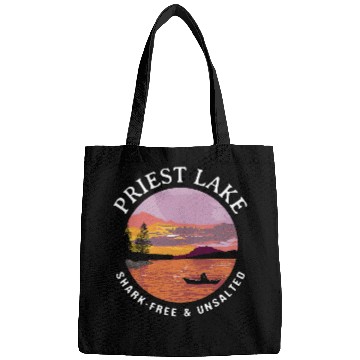 Discover Priest Lake Sharkand Unsalted Kayaking Sayings Kayak Bags