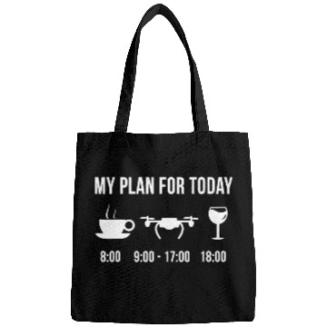 Discover Funny Drone Flying Hobby Drone Pilot My Plan For Today 3 Bags