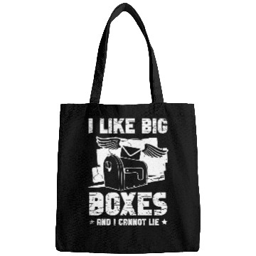 Discover I like big boxes and I cannot lie for Mailman Postal worker 2 Bags