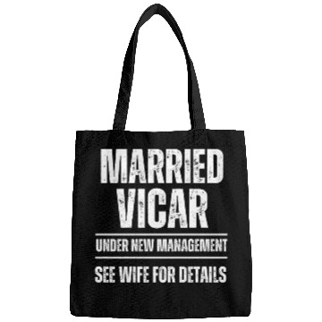Discover Married Vicar under new management See wife Pullover Hoodie Bags