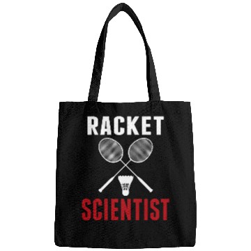 Discover Racket Scientist Funny Badminton Mom Dad Bags